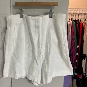 White Zara shorts